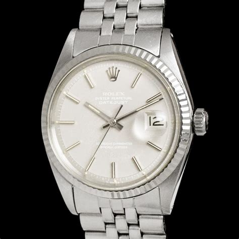 rolex 1601 white dial wrist|rolex datejust 1601 price.